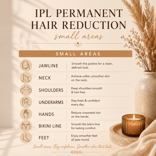 IPL Hair Reduction ~ Small Area at Sozo Restorative Integrative Wellness Spa in Gold Beach, OR