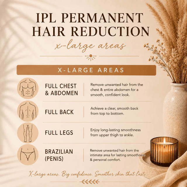 IPL Hair Reduction ~ X-Large Area at Sozo Restorative Integrative Wellness Spa in Gold Beach, OR